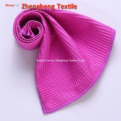 Waffle Mesh Microfiber Towels with Different Sizes and Colors